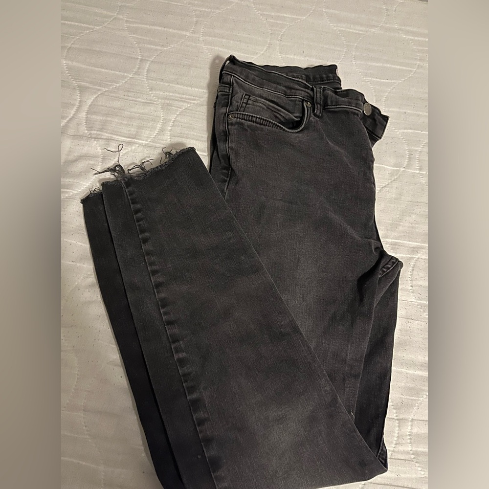 Free People Black Denim Jeans